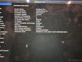 MacBook Pro 15" Mid 2015 i7 / 16GB / 250GB – funkční, - 2