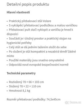 Přebalovací, koupací pult - 2