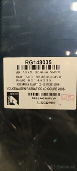 Čelní sklo passat CC - 2