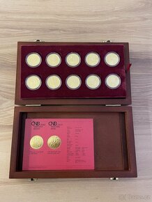 Zlaté mince čnb sada hrady PROOF 2016-2020 - 2