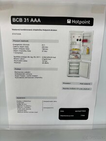 Lednice HotPoint BCB31AAA - 2