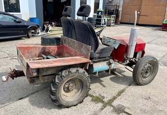 Traktor motor Š 1202 tuhá náprava z Multicaru dvě převodovky - 2