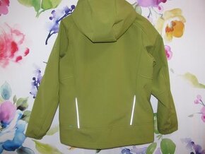 Softshellová khaki bunda s kapucí VAUDE - 2