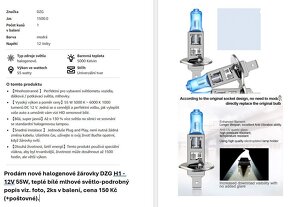 Halogenové žárovky DZG - více druhů - 2