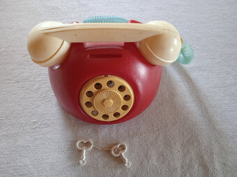Prodám retro pokladničku dětský telefon - 2