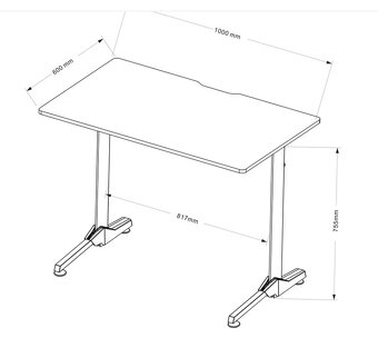 Herní stůl - stůl pod PC Diabolo - 2