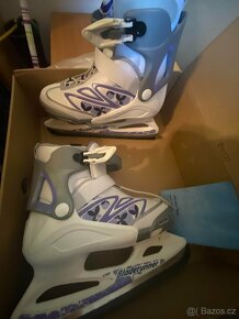 Prodám krásné nastavitelné dívčí zimní brusle vel.33-36,5 - 2