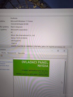 MSI vector 16 HX - 2