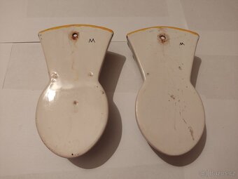 Závěsné keramické vázy – ručně malované, pár - 2