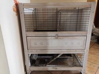 Krásná dřevěná klec pro hlodavce - 2