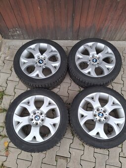 Bmw dvourozměrné kola R18 5x120 + zimní pneu - 2