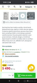 nový nerozbalený sprchový kout - 2