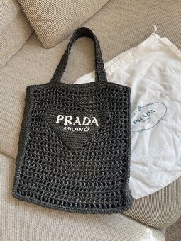 Unisex letní taška Prada, model logo crochet tote - 2