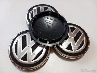 Středové krytky Vw, 65x56mm, Nové logo struktura - 2