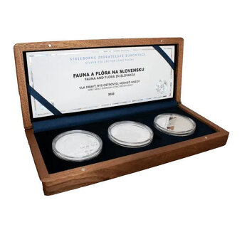 Fauna a flóra na Slovensku 2025 - 3x 3,33 € Ag mince - 2