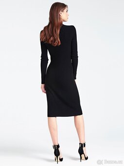 Černé šaty s vázáním Guess - 2