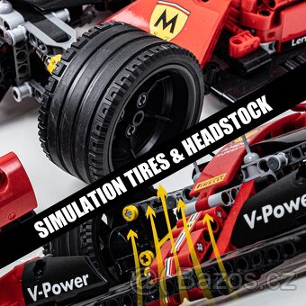 Stavebnice závodní auto F1 kompatibilní s LEGO - 2