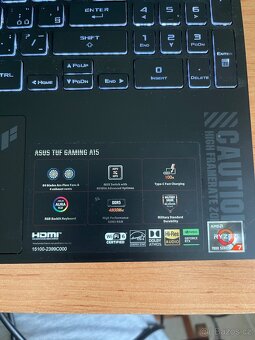 ASUS TUF Gaming FA507 + mys a klavesnica - 2