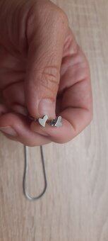 šperky z chirurické oceli - řetízek, přívěsek, náušnice - 2