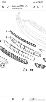 BMW X5 E70 mřížka předniho nárazníku - 2
