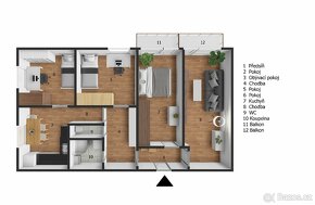Prodej prostorného bytu 4+1 v krásné lokalitě - 2