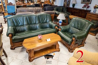 Sedací kožená souprava 321 - 311 - rohova - zaruka - 2
