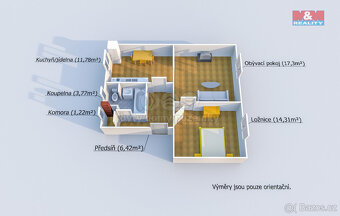 Prodej bytu 2+1, 55 m², Klatovy, ul. Tyršova - 2