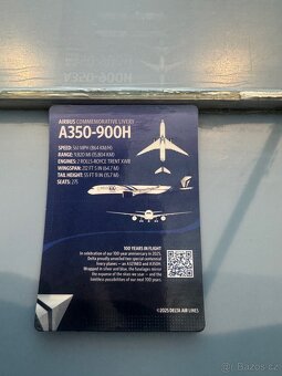 Delta trading card A350 - 2