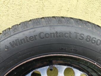 4ks WinterContact TS860 + disk + poklice, 195/65 R15 H - 2