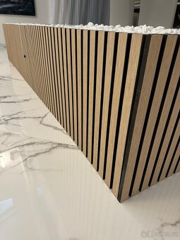 Slatwall dřevěné panely na stěnu 2700x600 - Světlý dub - 2
