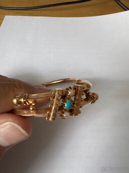 Starožitný náramek 14k - 2