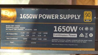 zdroj 1650W 90+ gold SBT-1650W - 2
