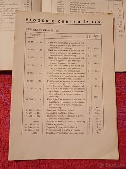 Prodám Seznam a ceník ND ČZ 175 - 2