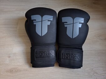 Boxerské kožené rukavice FIGHTER SIAM 14oz - 2