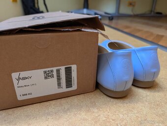 Nové kož. balerýny 41 Vasky misty blue, nevhodný dar;PC 1999 - 2