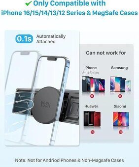 YOSH Mag-Safe držák do auta - 2