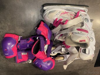 Dívčí set brusle duo + chrániče - 2