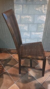 Teakové masiv. židle. - 2