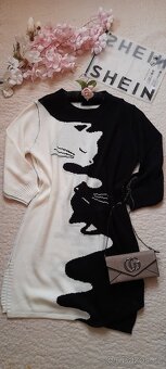 Shein kočičí svetrové šaty - NOVÉ - 2