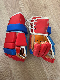 Vintage hokejové kalhoty a rukavice junior - 2