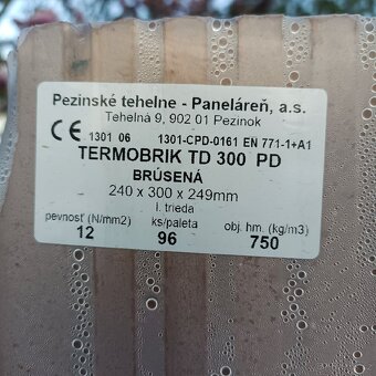 Cihly TermoBrik TD 300 PD Broušené - 2