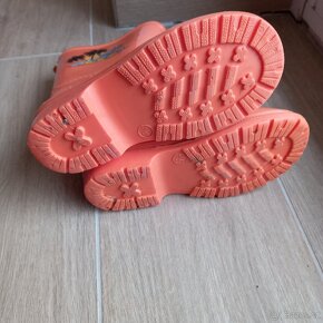 Oranžové gumáky holínky vel. 26'27 - 2
