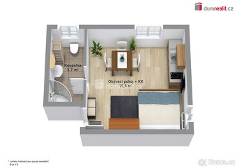 Prodej apartmánu 1+kk ve Pstruží přímo u lanovky skiareálu P - 2