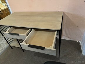 Krásný NOVÝ Psací stůl 120×60 cm mango bílá 2 zá. - 2