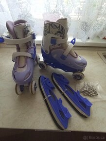 Kolečkové brusle + na led - 2