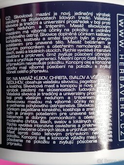 Slivovicové mazání s konopím HERBAVERA 500ml - 2