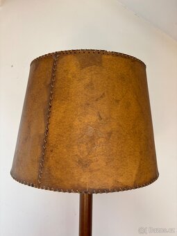 Lampa dubový masiv - dýha lampa z 1. republiky - 2