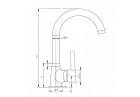 KUCHYŇSKÁ DŘEZOVÁ BATERIE ALVEUS KARINA/CHROM - 2
