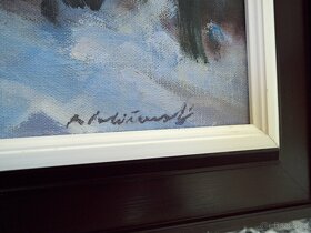 Polišenský Břetislav - Zima na Valašsku, olej - 2