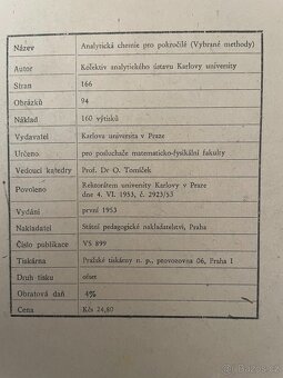 Analytická chemie pro pokročilé (vybrané methody) - 2
